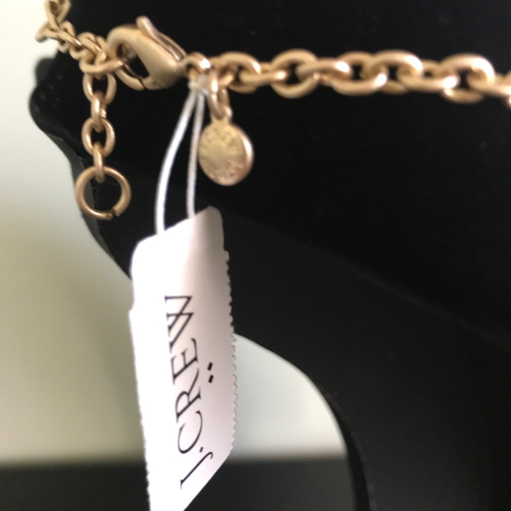 NWT J Crew Crystal and Gold Necklace - Picture 4 of 5